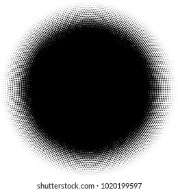 Halftone element. Abstract geometric graphic with half-tone pattern
