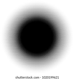 Halftone element. Abstract geometric graphic with half-tone pattern