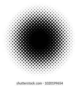 Halftone element. Abstract geometric graphic with half-tone pattern