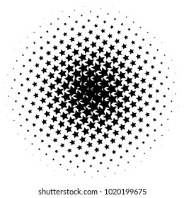 Halftone element. Abstract geometric graphic with half-tone pattern