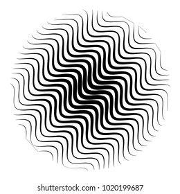 Halftone element. Abstract geometric graphic with half-tone pattern