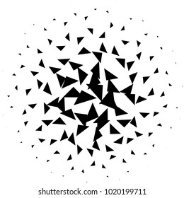 Halftone element. Abstract geometric graphic with half-tone pattern