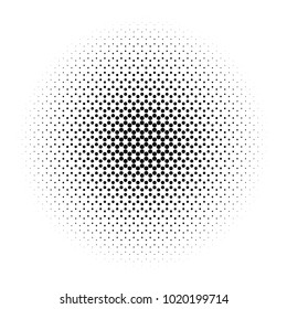 Halftone element. Abstract geometric graphic with half-tone pattern