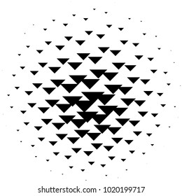 Halftone element. Abstract geometric graphic with half-tone pattern
