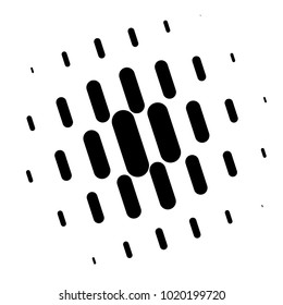 Halftone element. Abstract geometric graphic with half-tone pattern