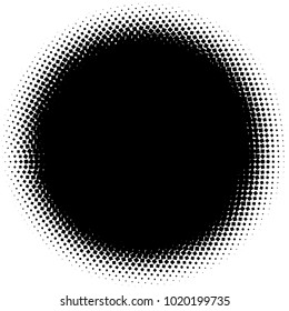 Halftone element. Abstract geometric graphic with half-tone pattern