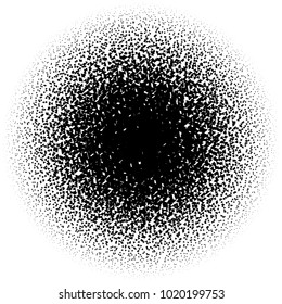 Halftone element. Abstract geometric graphic with half-tone pattern