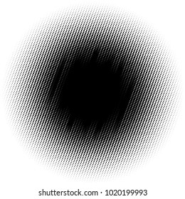 Halftone element. Abstract geometric graphic with half-tone pattern