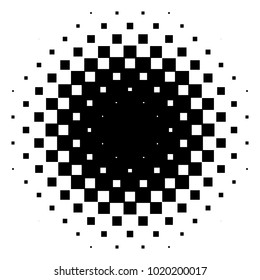 Halftone element. Abstract geometric graphic with half-tone pattern