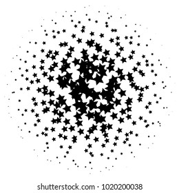 Halftone element. Abstract geometric graphic with half-tone pattern