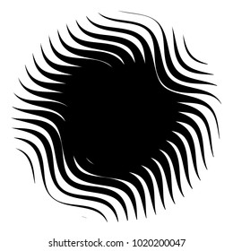 Halftone element. Abstract geometric graphic with half-tone pattern