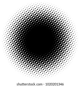 Halftone element. Abstract geometric graphic with half-tone pattern