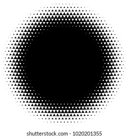 Halftone element. Abstract geometric graphic with half-tone pattern
