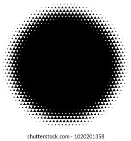 Halftone element. Abstract geometric graphic with half-tone pattern