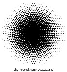 Halftone element. Abstract geometric graphic with half-tone pattern
