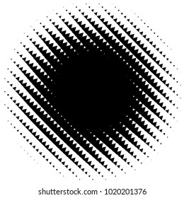 Halftone element. Abstract geometric graphic with half-tone pattern