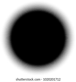 Halftone element. Abstract geometric graphic with half-tone pattern