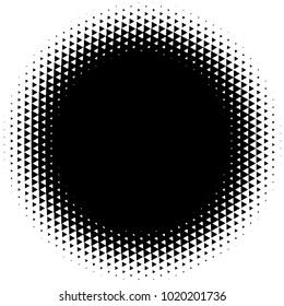 Halftone element. Abstract geometric graphic with half-tone pattern