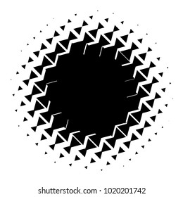 Halftone element. Abstract geometric graphic with half-tone pattern