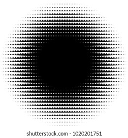 Halftone element. Abstract geometric graphic with half-tone pattern