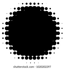 Halftone element. Abstract geometric graphic with half-tone pattern
