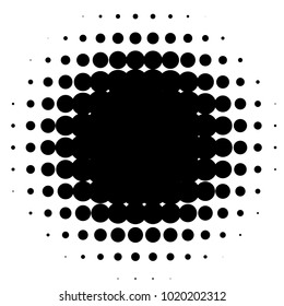 Halftone element. Abstract geometric graphic with half-tone pattern