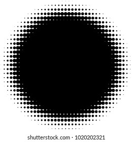 Halftone element. Abstract geometric graphic with half-tone pattern