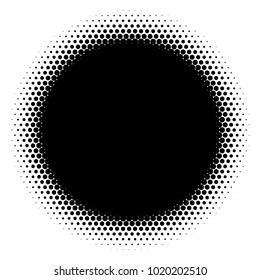 Halftone element. Abstract geometric graphic with half-tone pattern