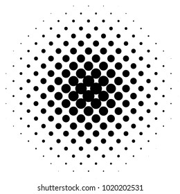 Halftone element. Abstract geometric graphic with half-tone pattern