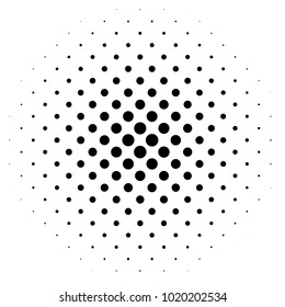 Halftone element. Abstract geometric graphic with half-tone pattern