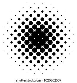 Halftone element. Abstract geometric graphic with half-tone pattern