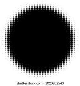 Halftone element. Abstract geometric graphic with half-tone pattern