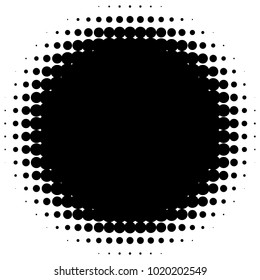 Halftone element. Abstract geometric graphic with half-tone pattern