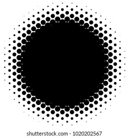 Halftone element. Abstract geometric graphic with half-tone pattern