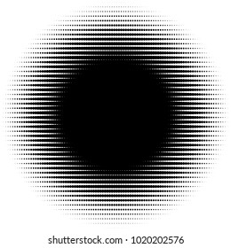 Halftone element. Abstract geometric graphic with half-tone pattern