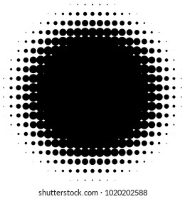 Halftone element. Abstract geometric graphic with half-tone pattern