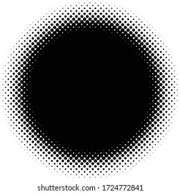 Halftone element. Abstract geometric graphic with half-tone pattern