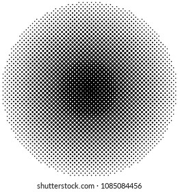 Halftone element, circular halftone pattern. Specks, halftone circle gradient