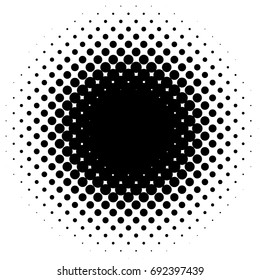 Halftone element, circular halftone pattern. Specks, halftone circle gradient