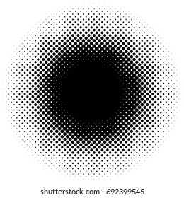 Halftone element, circular halftone pattern. Specks, halftone circle gradient