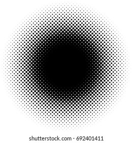 Halftone element, circular halftone pattern. Specks, halftone circle gradient