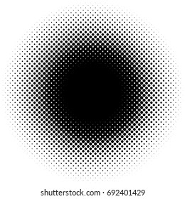 Halftone element, circular halftone pattern. Specks, halftone circle gradient