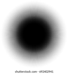 Halftone element, circular halftone pattern. Specks, halftone circle gradient