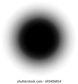 Halftone element, circular halftone pattern. Specks, halftone circle gradient