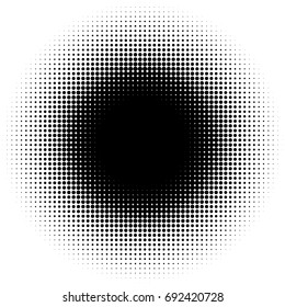 Halftone element, circular halftone pattern. Specks, halftone circle gradient