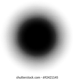 Halftone element, circular halftone pattern. Specks, halftone circle gradient