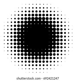 Halftone element, circular halftone pattern. Specks, halftone circle gradient