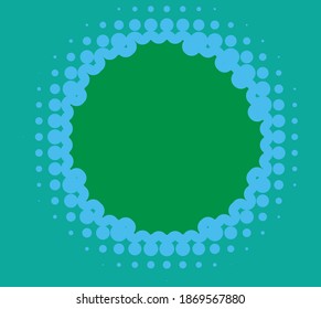 elemento semitónico (semitono). Dibujo vectorial de puntos, círculos, especkles y pecas. Diseño de estimulo