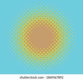 Halftone (half-tone) element. Dots, circles, speckles and freckles vector illustration. Stipple-stippling design
