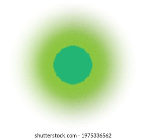 Halftone (half-tone) element. Dots, circles, speckles and freckles vector illustration. Stipple-stippling design